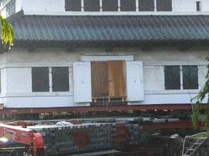 弘前城の曳家