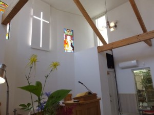 聖日礼拝の朝の会堂