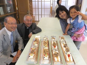 石川牧師の古希おめでとうケーキ