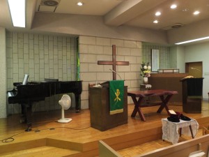 石川牧師が説教奉仕した新宿西教会