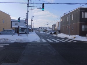 こんなに雪が少ない弘前の街